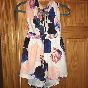 NWOT- Akita halter top romper
